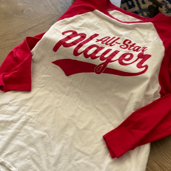 Big Boys Baseball Jersey All Star Player Long Sleeve Tee Shirt - Picture 5 of 6